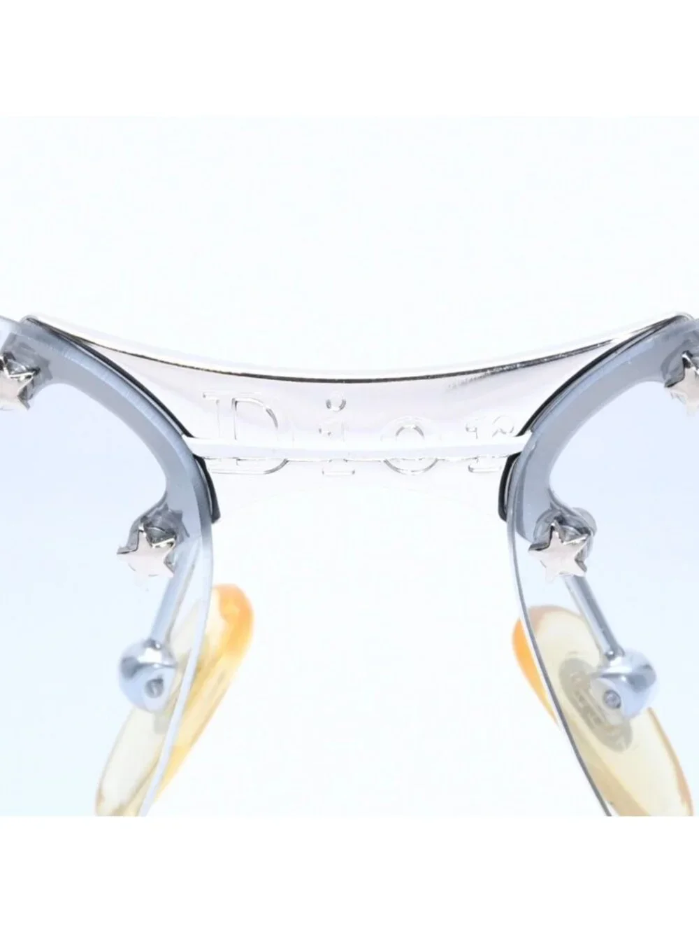 Dior Pop Rimless Sunglasses Gray Silver Eyewear